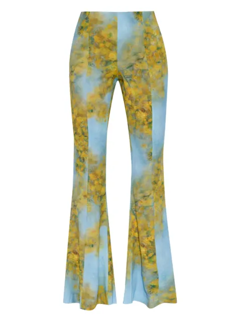 AVAVAV pantalones acampanados estampados