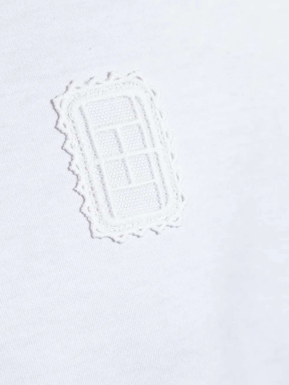 Lacoste T-shirt verfraaid met patch Wit