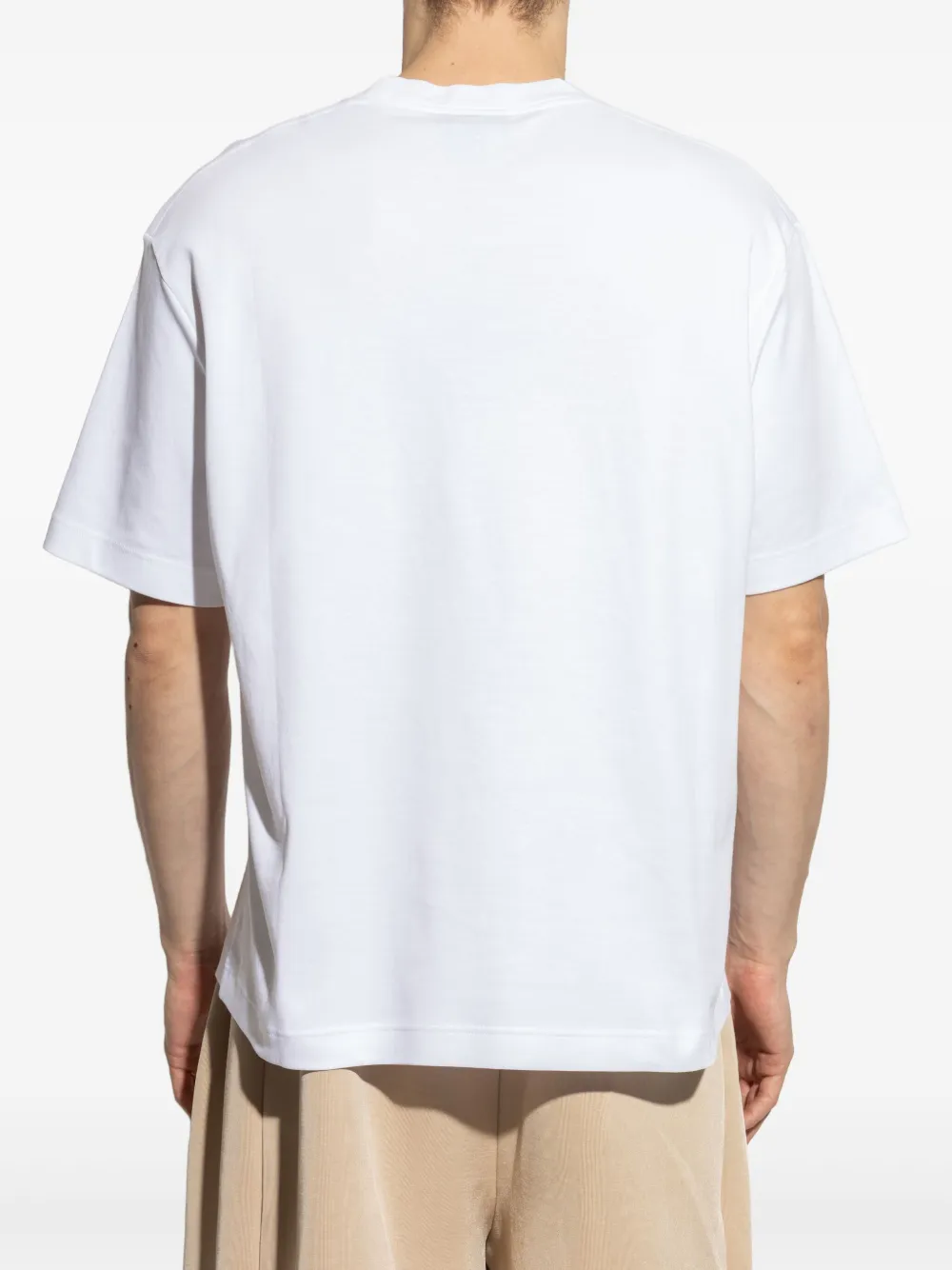 Lacoste T-shirt verfraaid met patch Wit