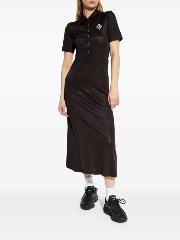 Lacoste logo-appliqu Dress | Brown | FARFETCH Lacoste logo-appliqu Dress | Brown | FARFETCH