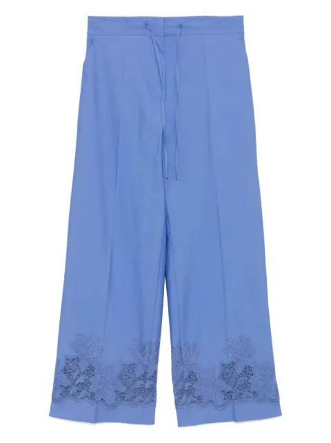 P.A.R.O.S.H. floral-embroidery trousers 