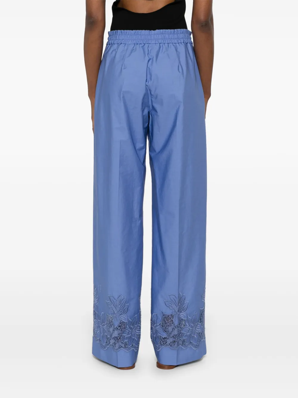 P.A.R.O.S.H FLORAL-EMBROIDERY TROUSERS