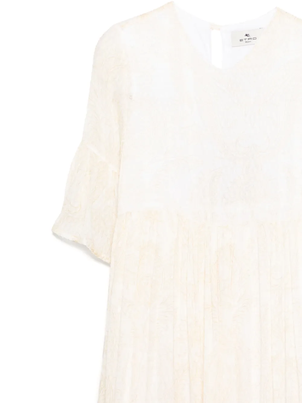 ETRO KIDS Jurk met paisley-print Wit