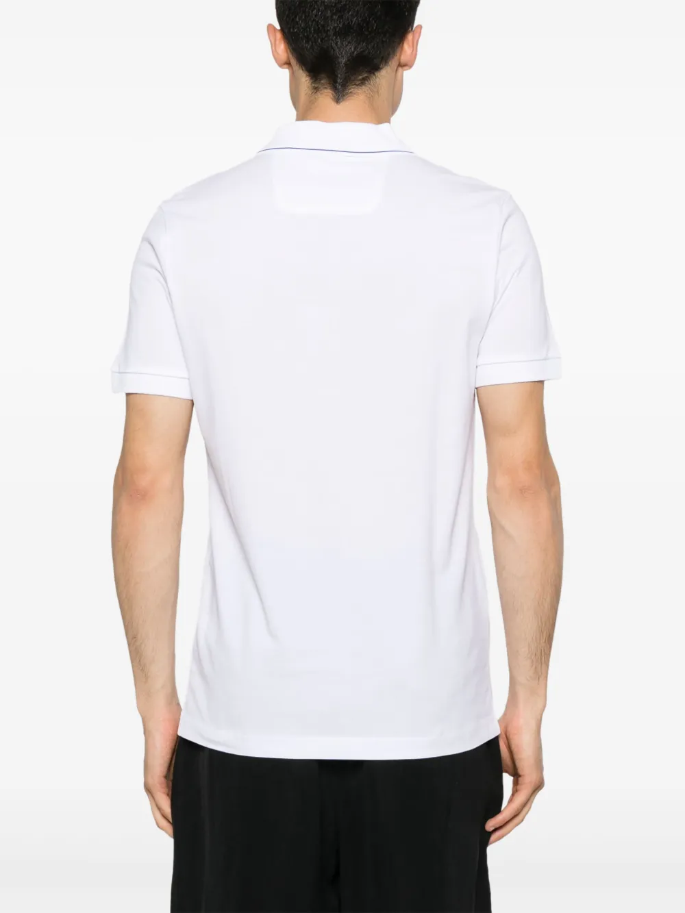 BOSS Poloshirt met geborduurd logo Wit
