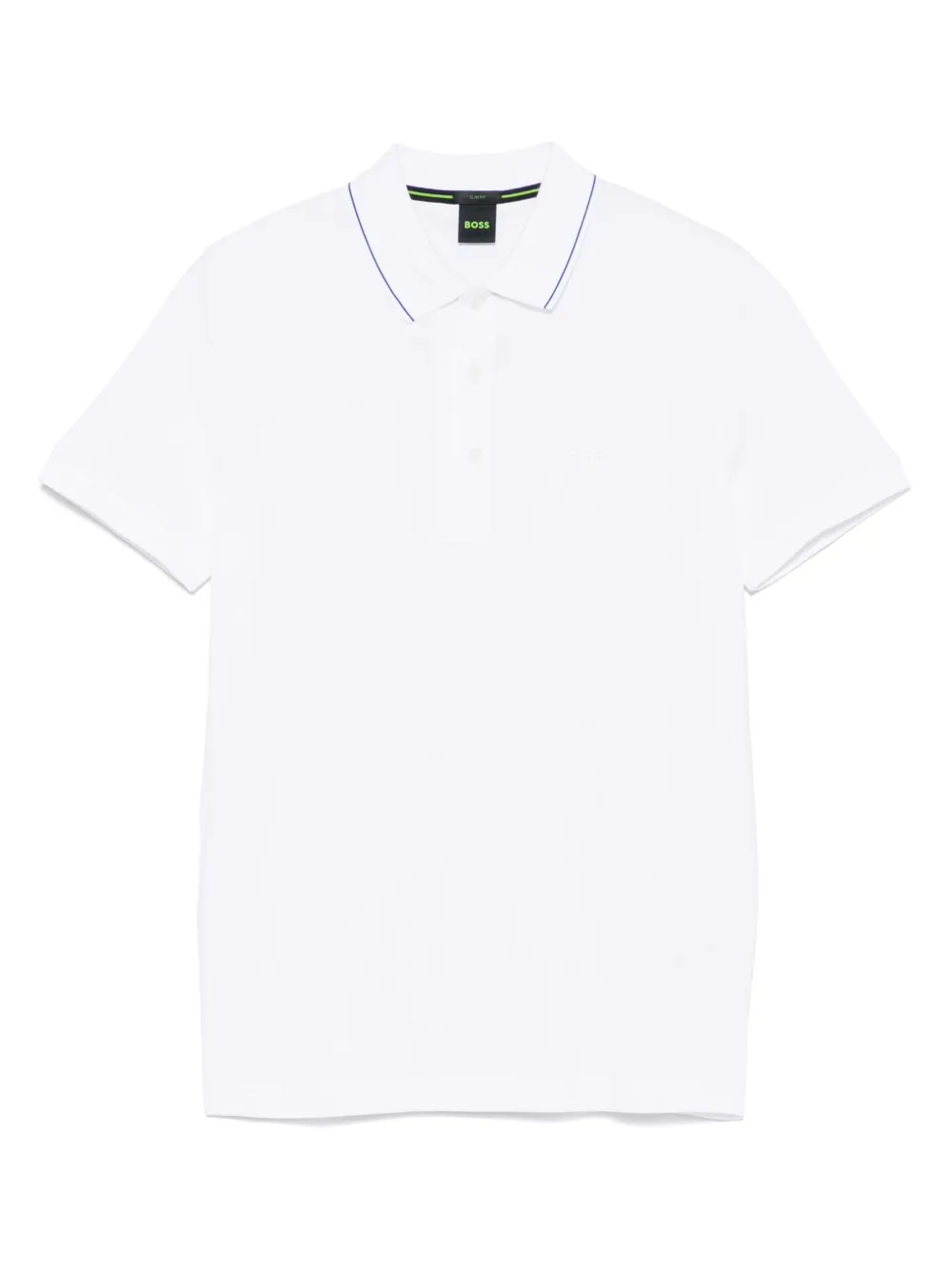 BOSS Poloshirt met geborduurd logo Wit