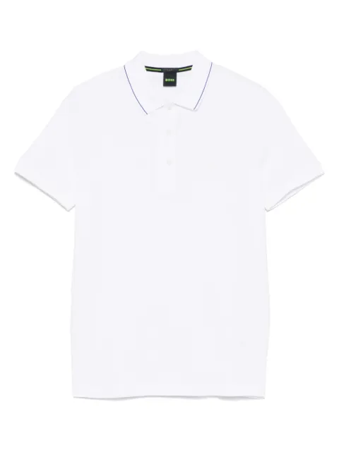 BOSS logo-embroidered polo shirt