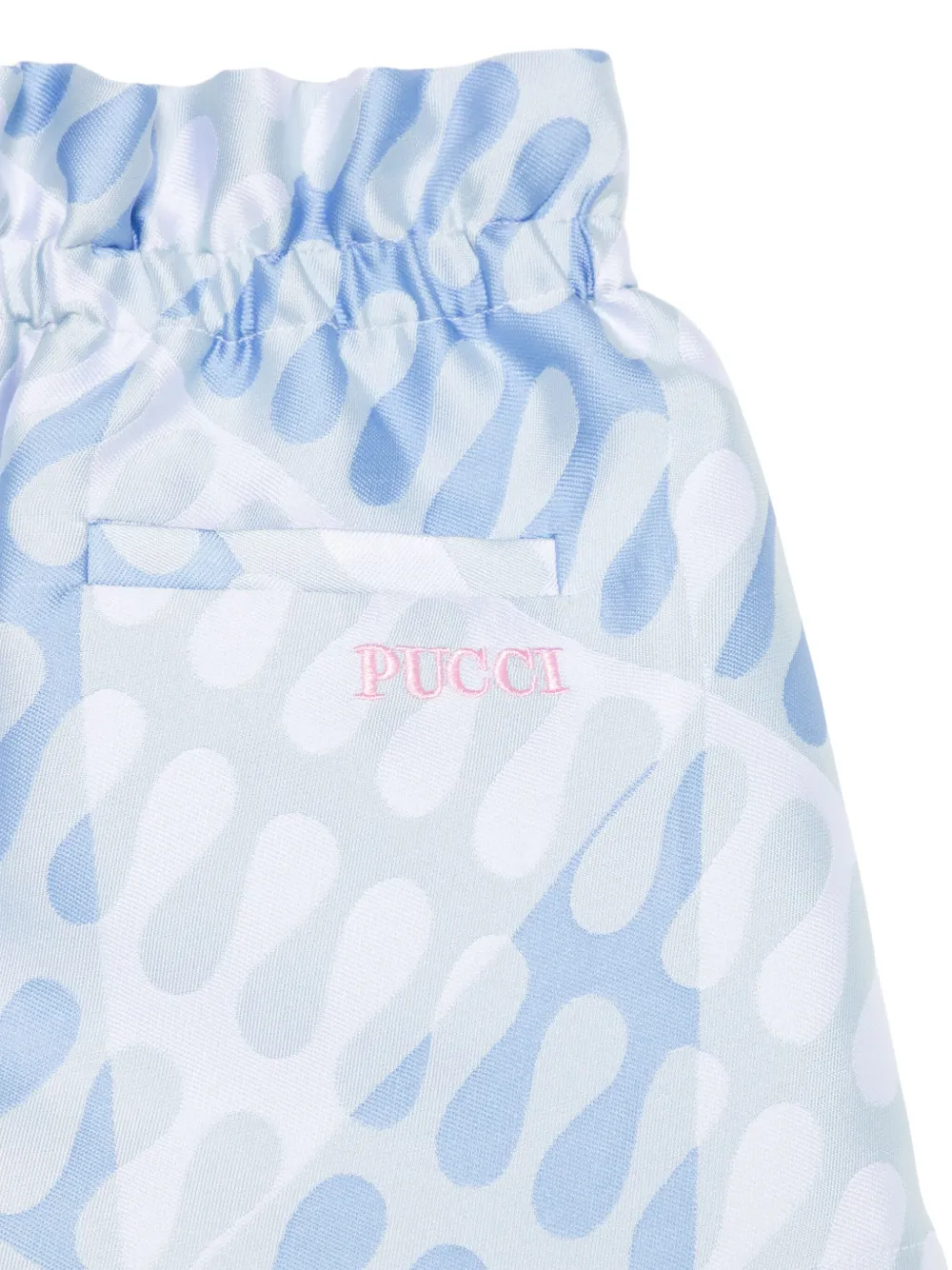PUCCI Junior Shorts met patroon Blauw