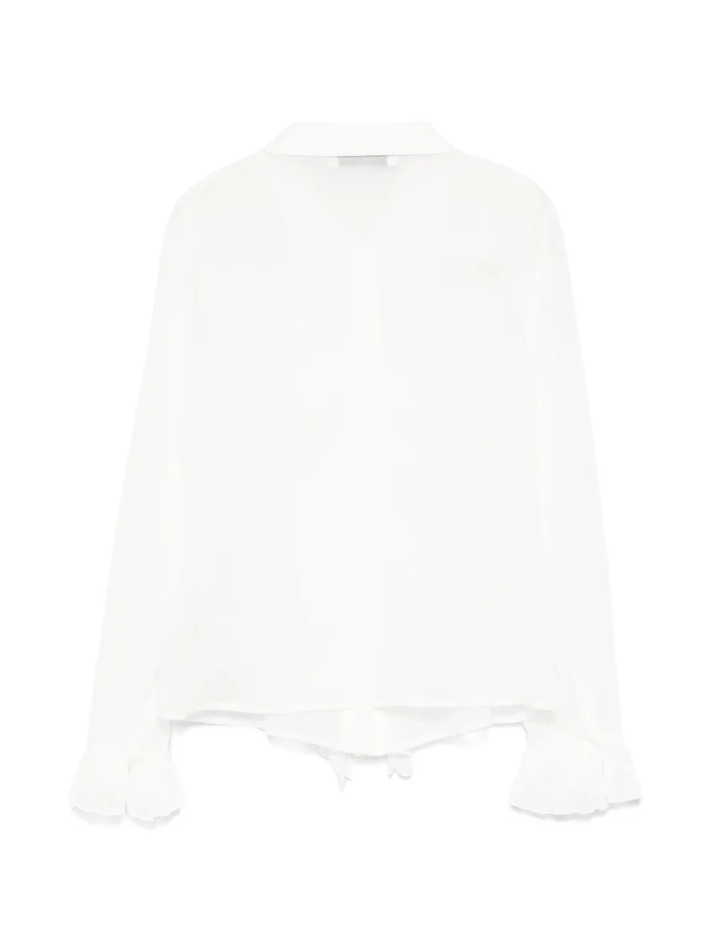 Philosophy Di Lorenzo Serafini Kids Crêpe shirt met plissé afwerking Wit