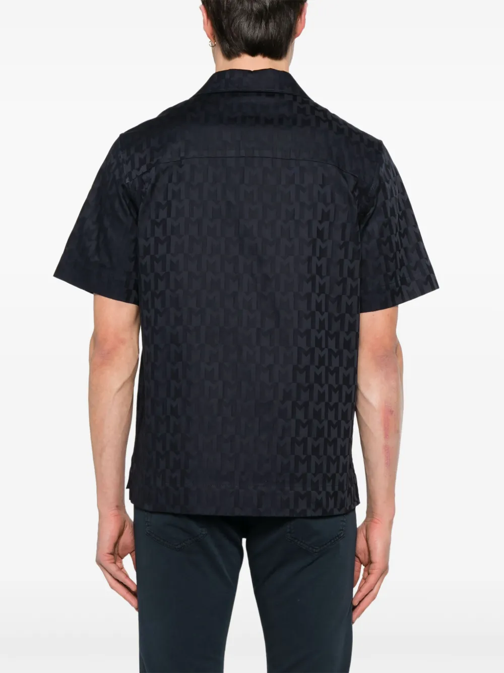 Moncler Overhemd met monogram Blauw