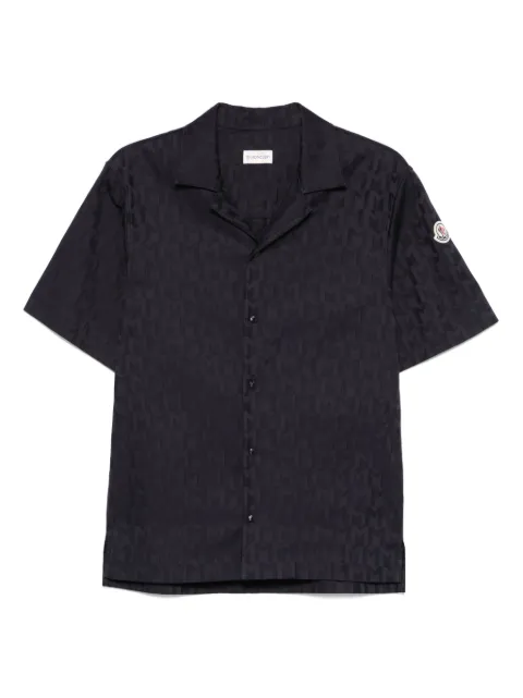 Moncler camisa con monograma en jacquard