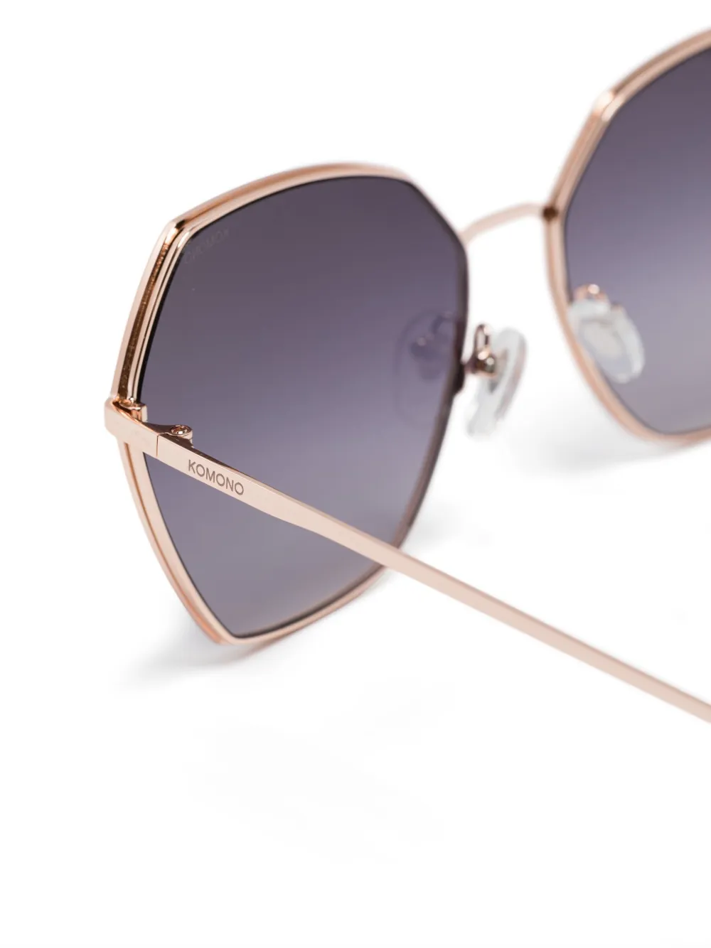 Komono Belle Geometric-frame Sunglasses - Gold 