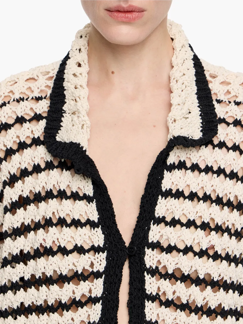 Bimba y Lola Gestreept vest Zwart