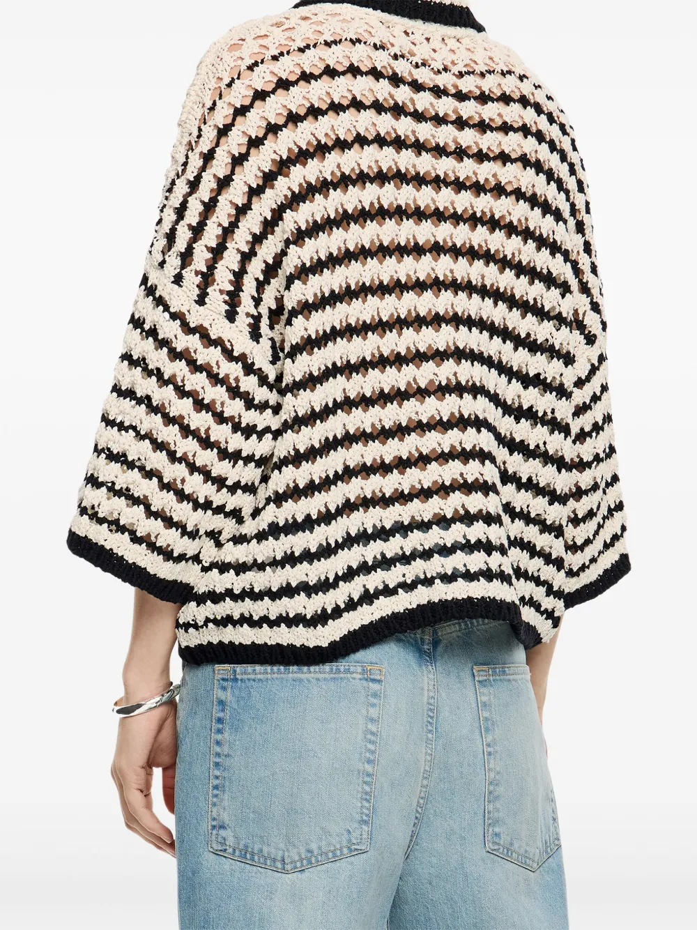 Bimba y Lola Gestreept vest Zwart