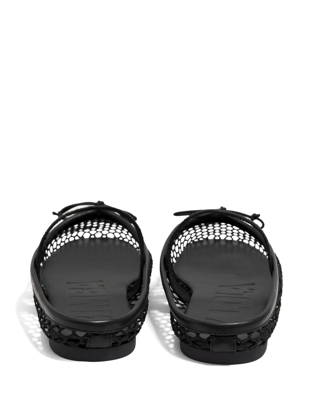 Bimba y Lola mesh ballerina shoes Black