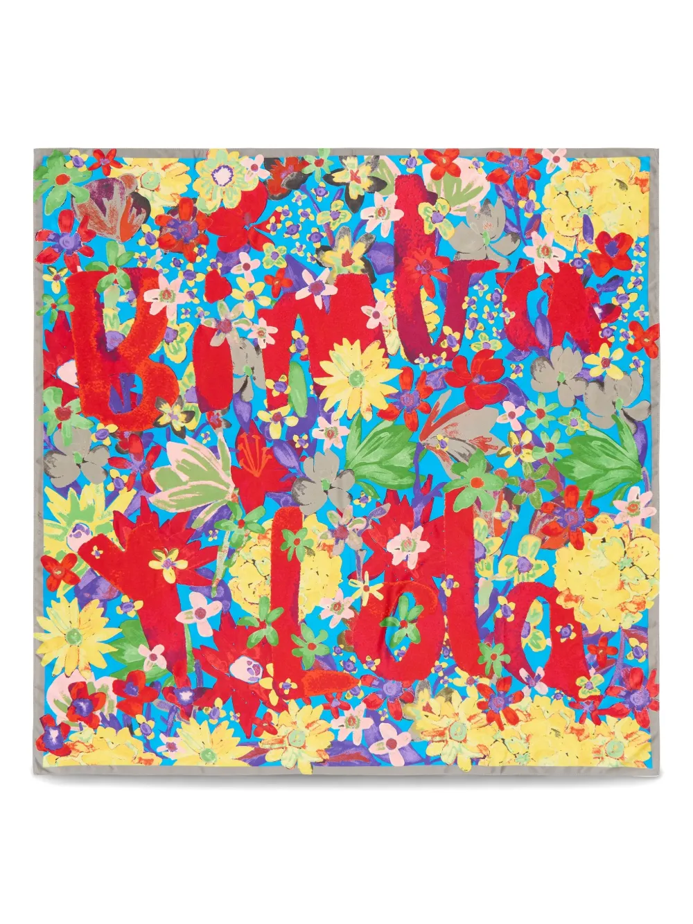 Bimba y Lola mascada con estampado floral | rojo | Image 1