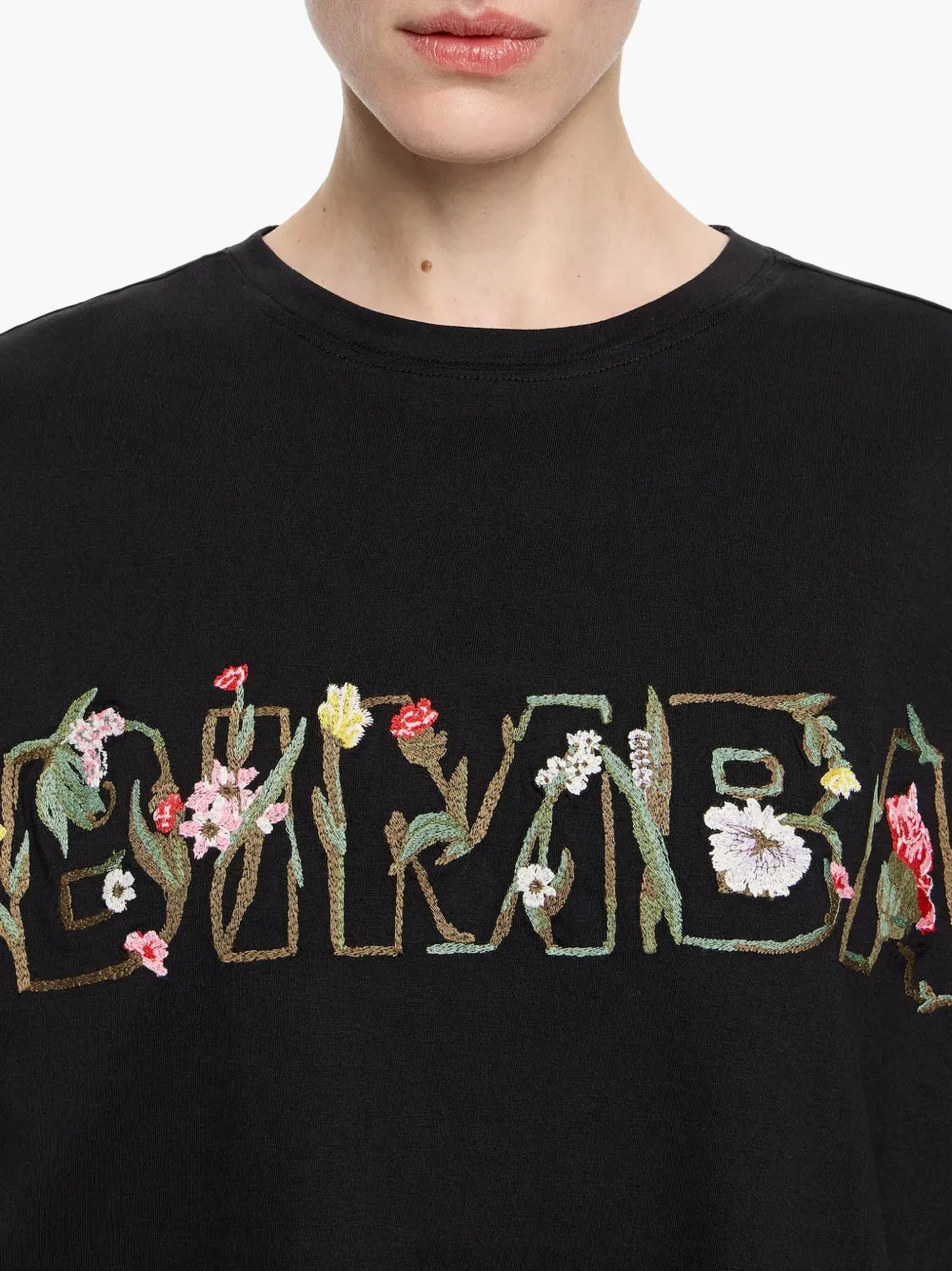 BIMBA Y LOLA EMBELLISHED GRAPHIC T-SHIRT