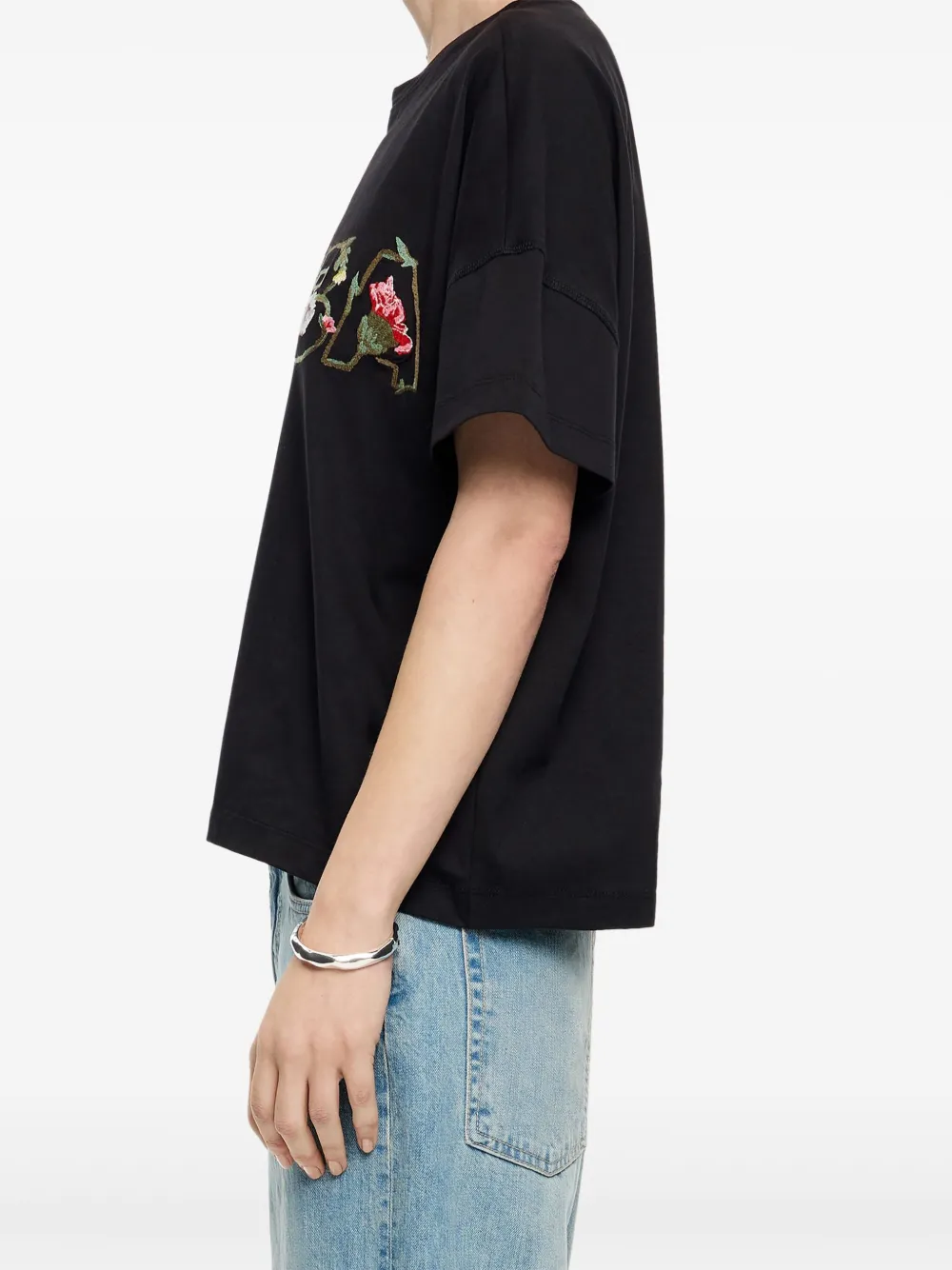 BIMBA Y LOLA EMBELLISHED GRAPHIC T-SHIRT