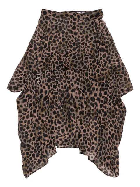 Bimba y Lola falda midi asimétrica con estampado de guepardo