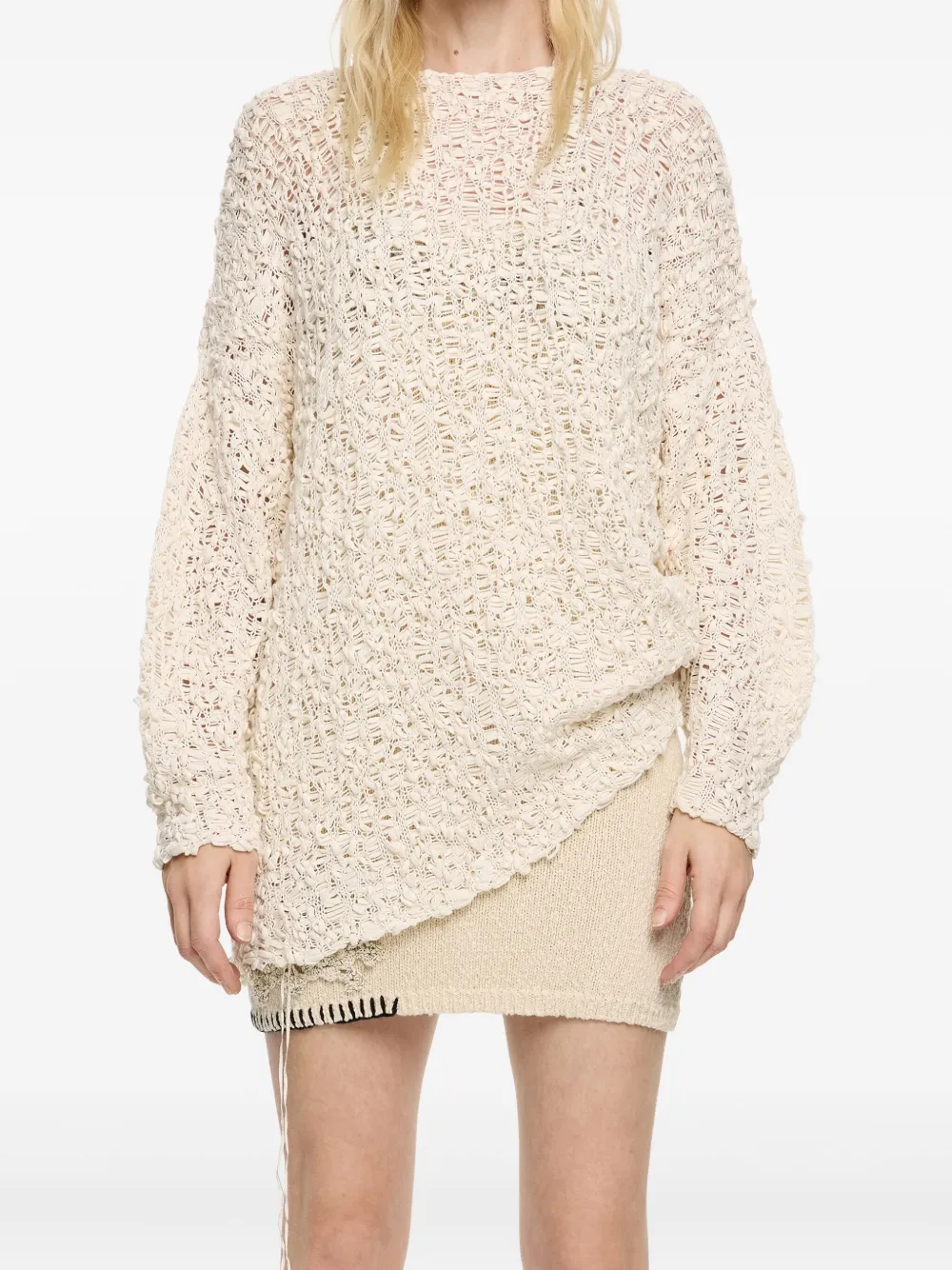 Bimba y Lola Trui met textuur Beige