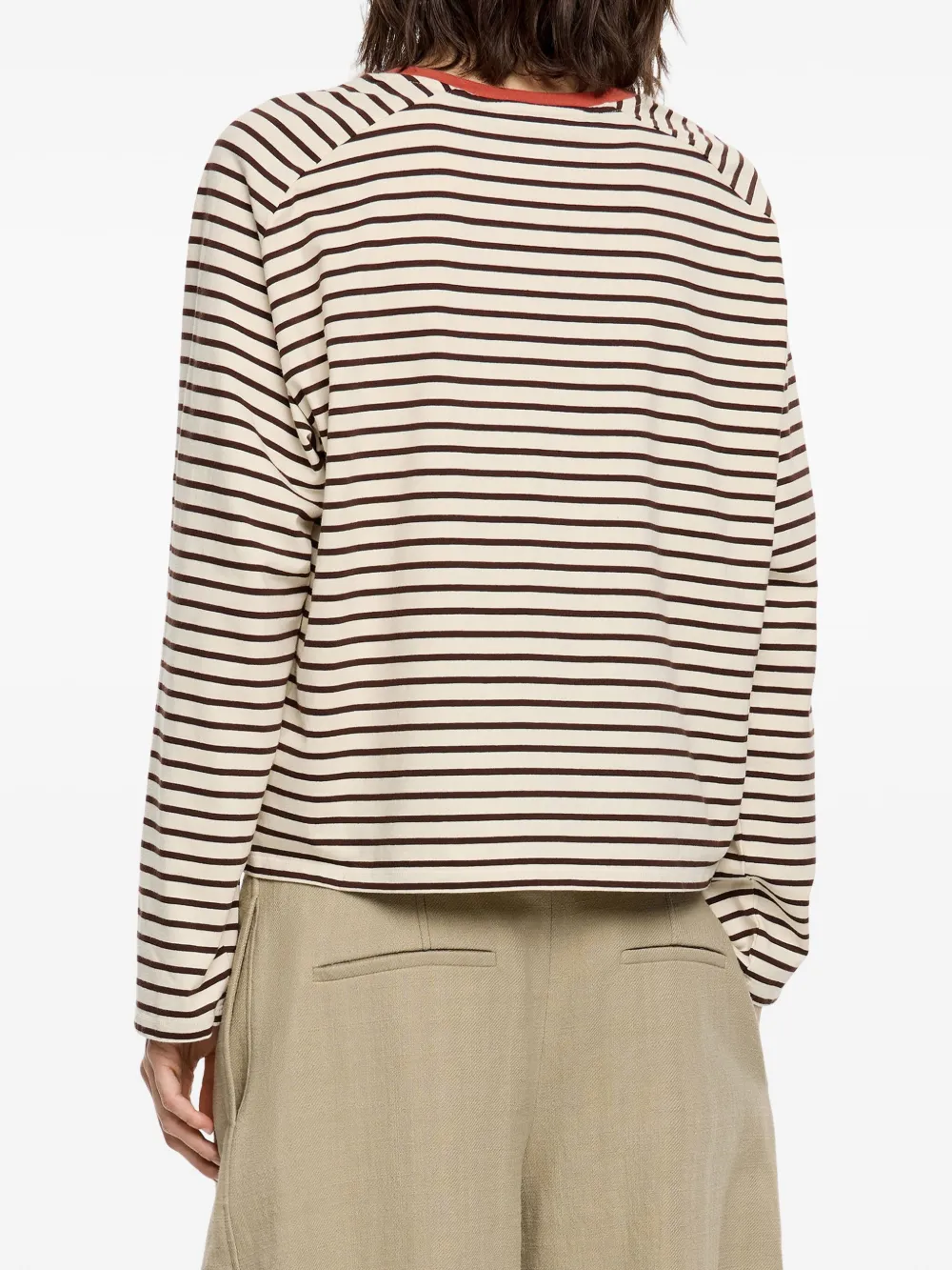 Bimba y Lola Gestreepte top Bruin