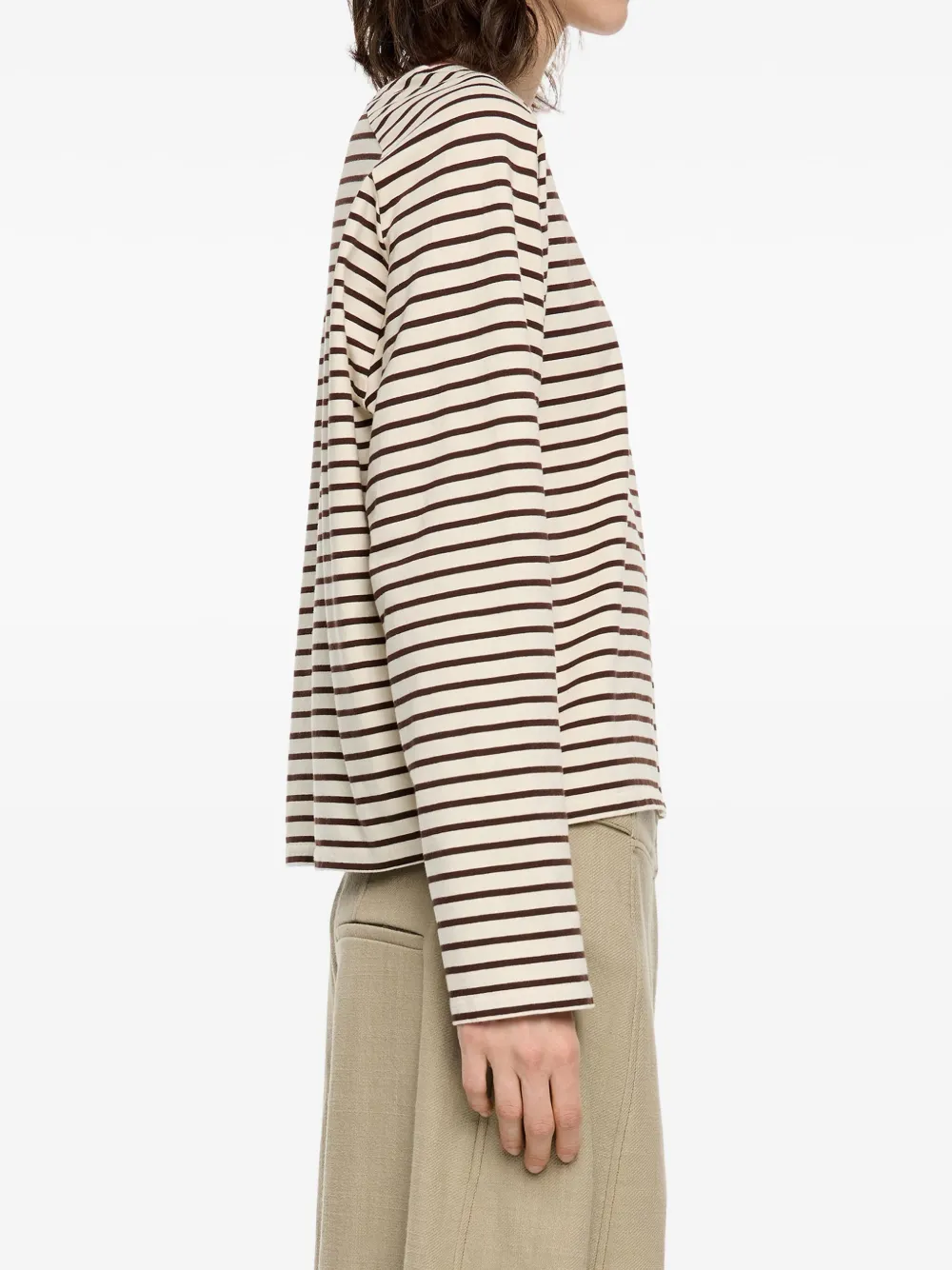 Bimba y Lola Gestreepte top Bruin