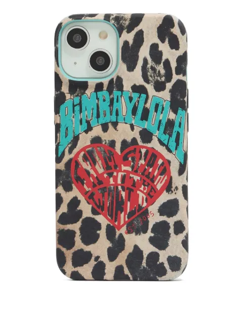Bimba y Lola leopard-print iPhone 14 case