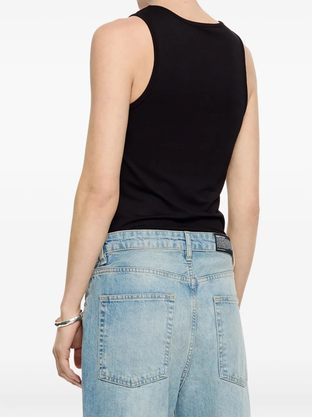 BIMBA Y LOLA RHINESTONE-EMBELLISHED TANK TOP 