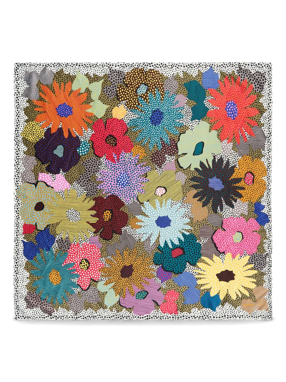 Bimba y Lola floral-print scarf | Neutrals | Image 1