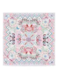 Bimba y Lola floral-print scarf - Purple