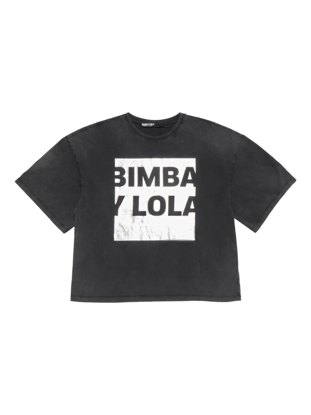 Bimba y Lola playera oversize con estampado gráfico | negro | Image 1