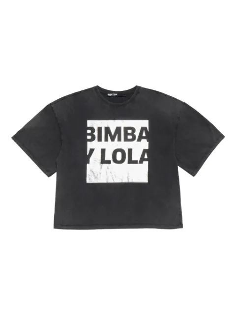 Bimba y Lola playera oversize con estampado gráfico