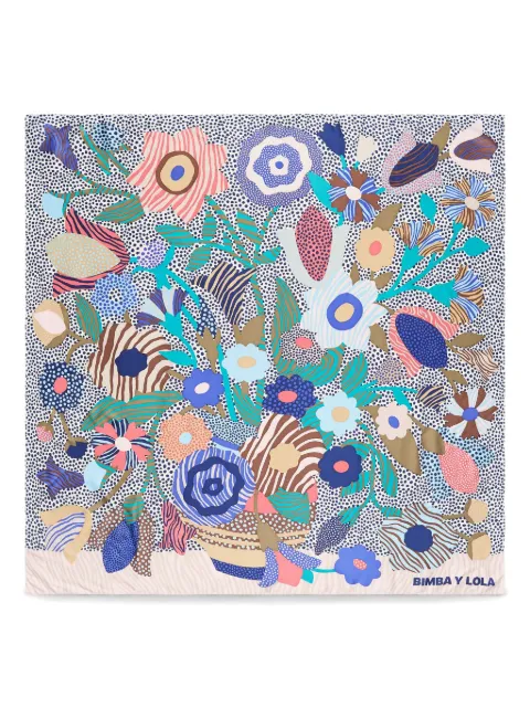 Bimba y Lola floral-print scarf