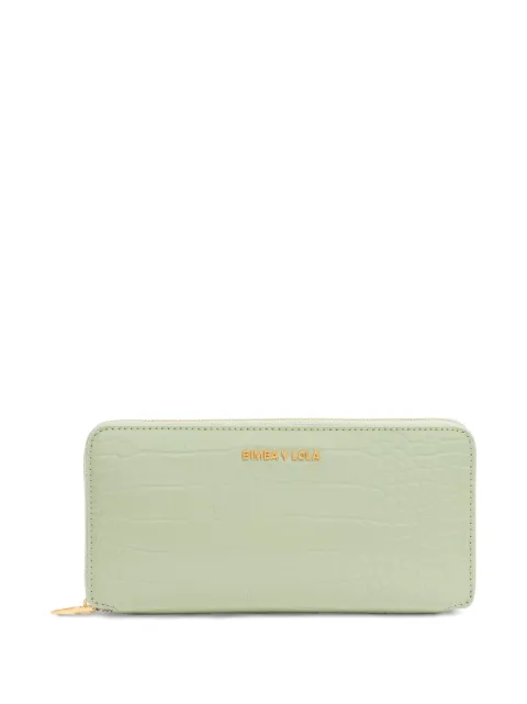 Bimba y Lola crocodile-effect zip-around wallet