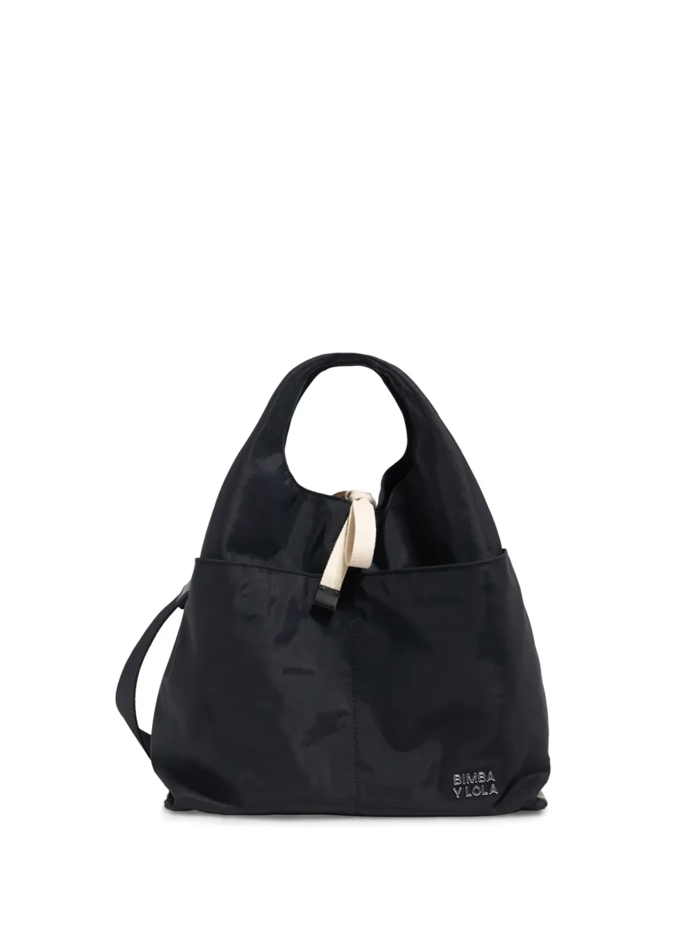 Bimba y Lola Borsa tote media in pelle - Nero