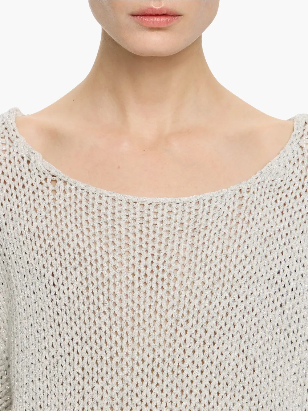 Bimba y Lola Oversized gebreide top Grijs