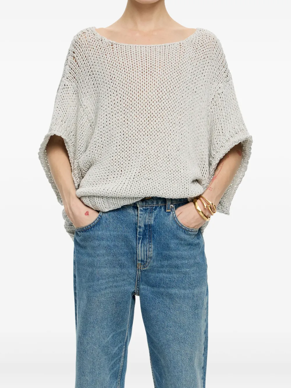 Bimba y Lola oversized knitted top | T-Shirts & Jersey Shirts | Image 2