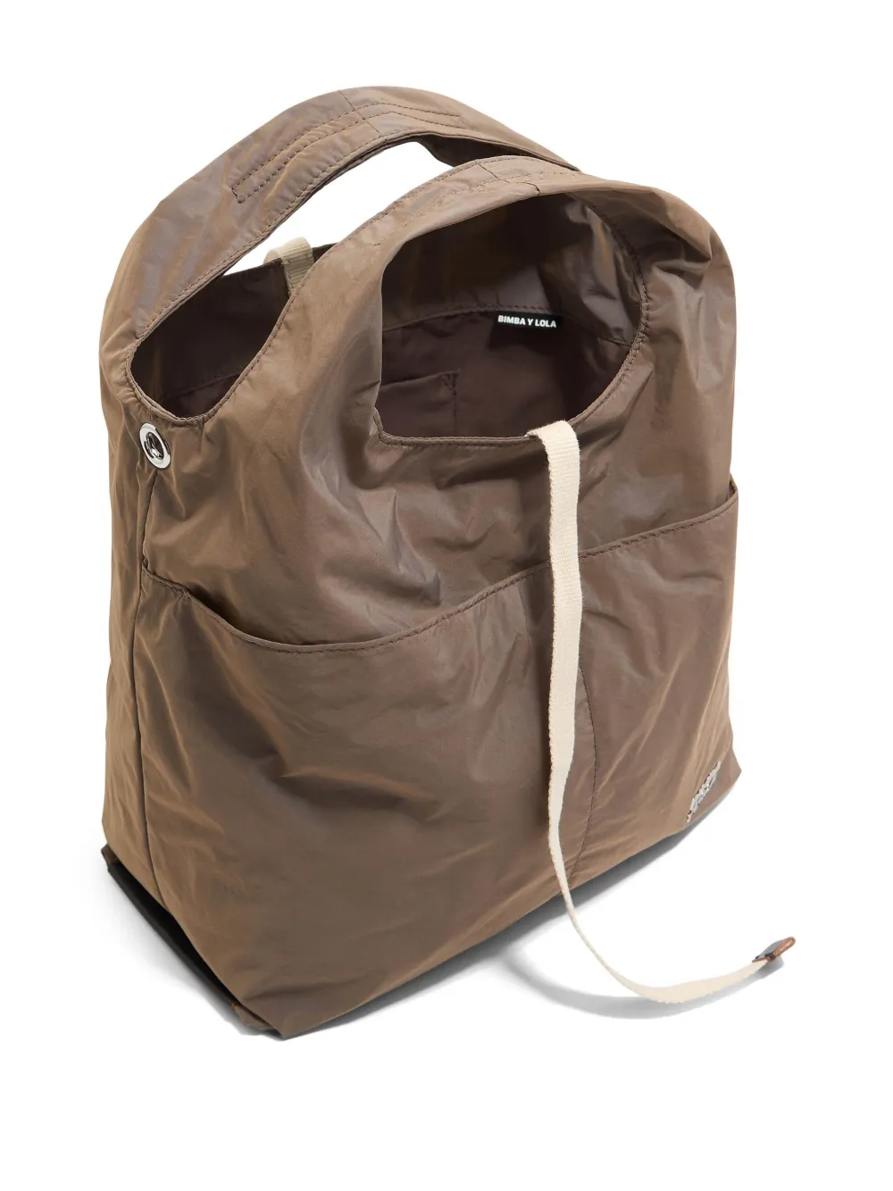 BIMBA Y LOLA MEDIUM LEATHER TOTE BAG