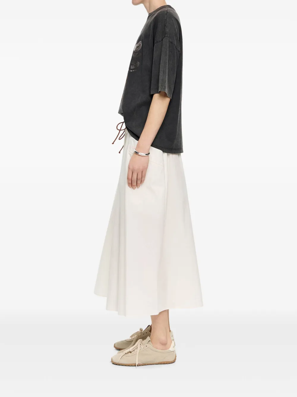 BIMBA Y LOLA A-LINE MIDI SKIRT