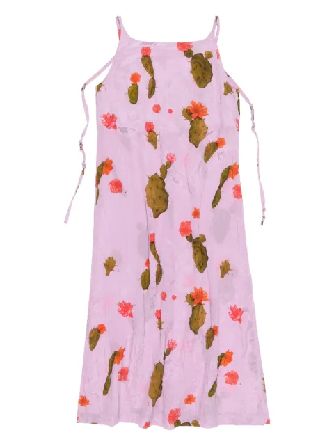 Bimba y Lola cactus-print motif dress