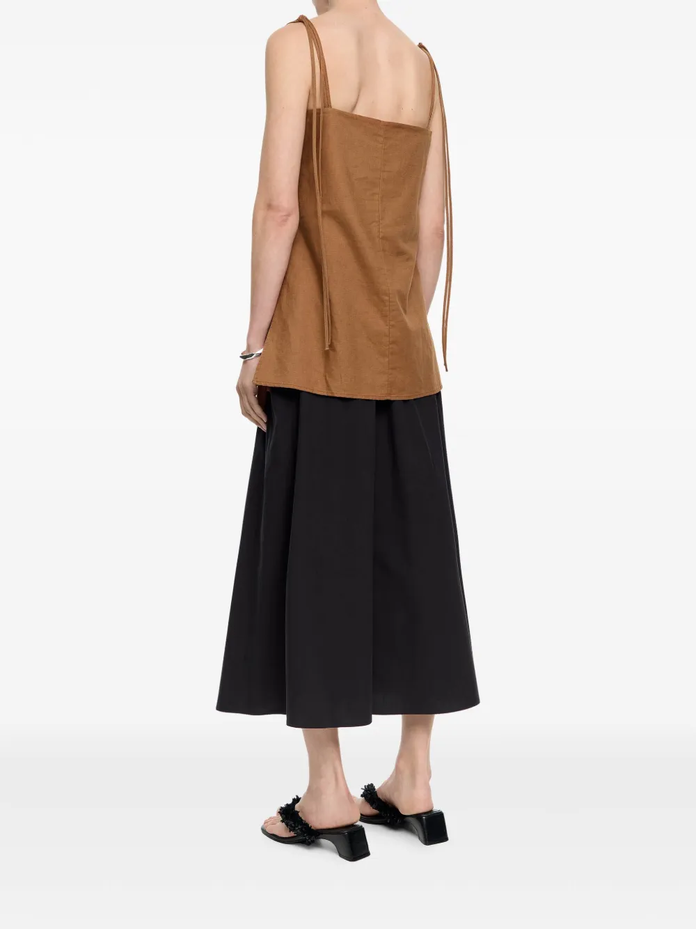 Bimba y Lola A-lijn midi-rok Zwart