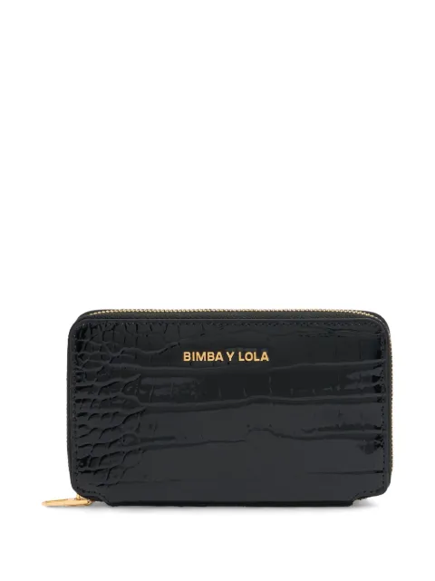 Bimba y Lola cartera con efecto de piel de cocodrilo y cierre