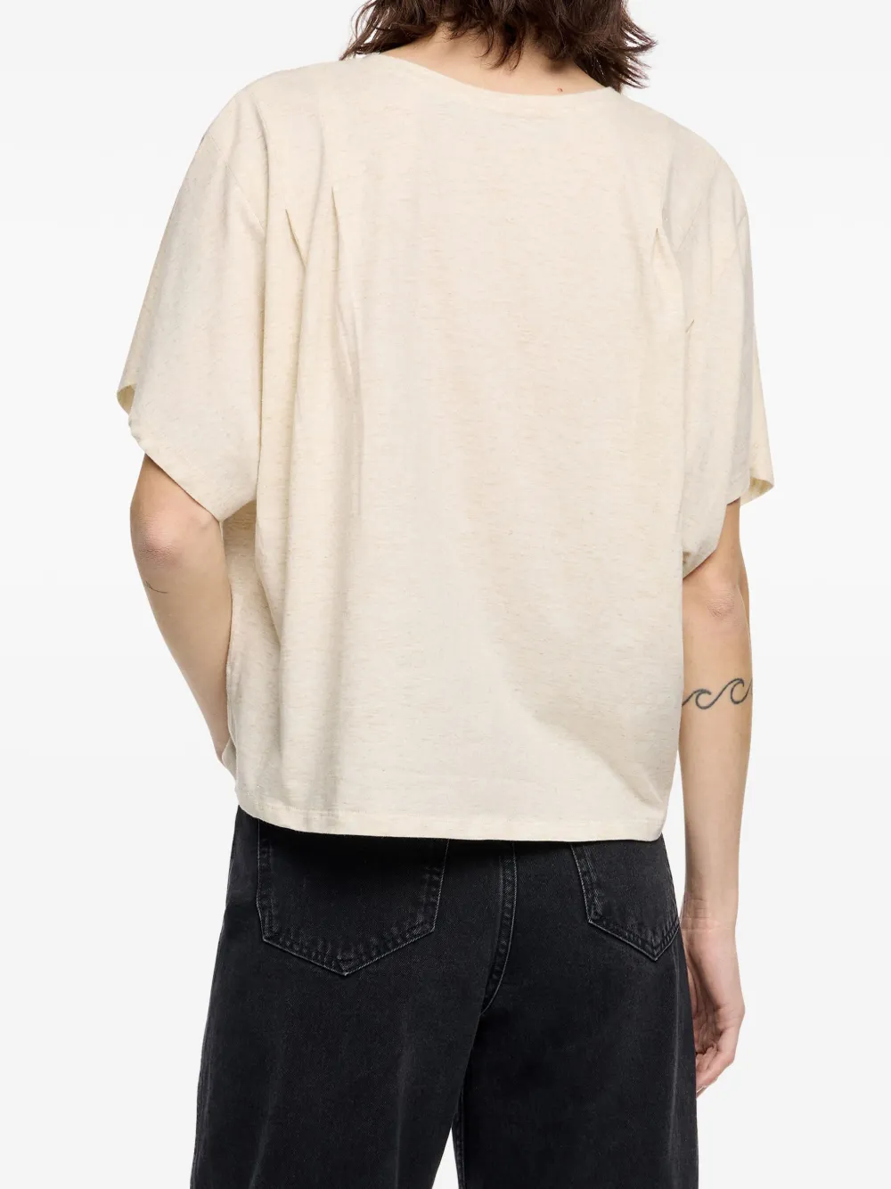 Bimba y Lola Boxy T-shirt Beige