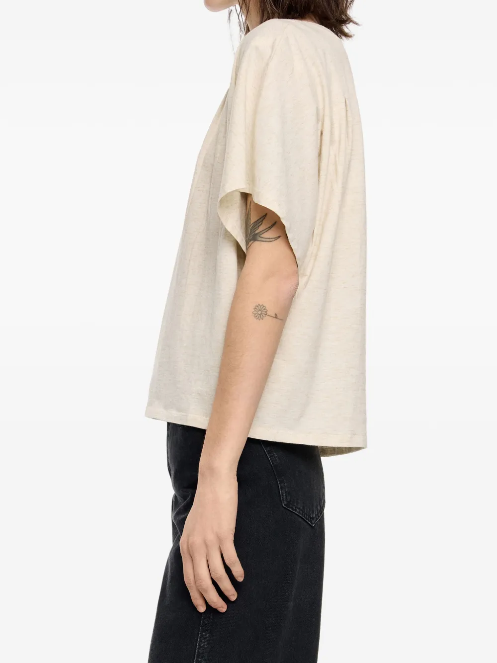Bimba y Lola Boxy T-shirt Beige