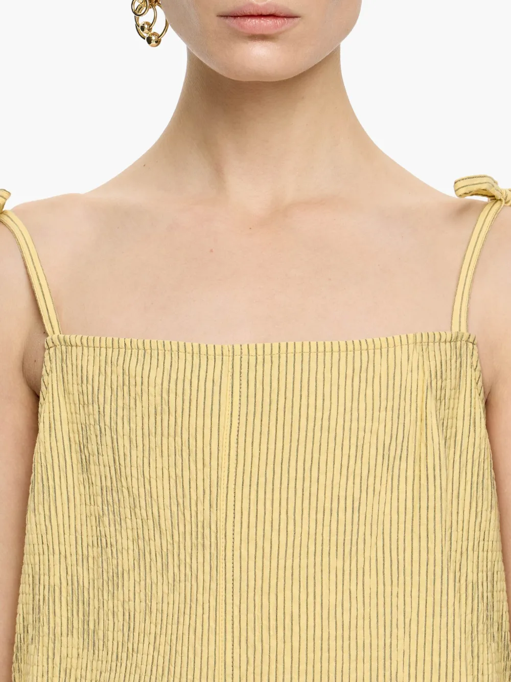 Bimba y Lola Gestreepte jumpsuit Geel