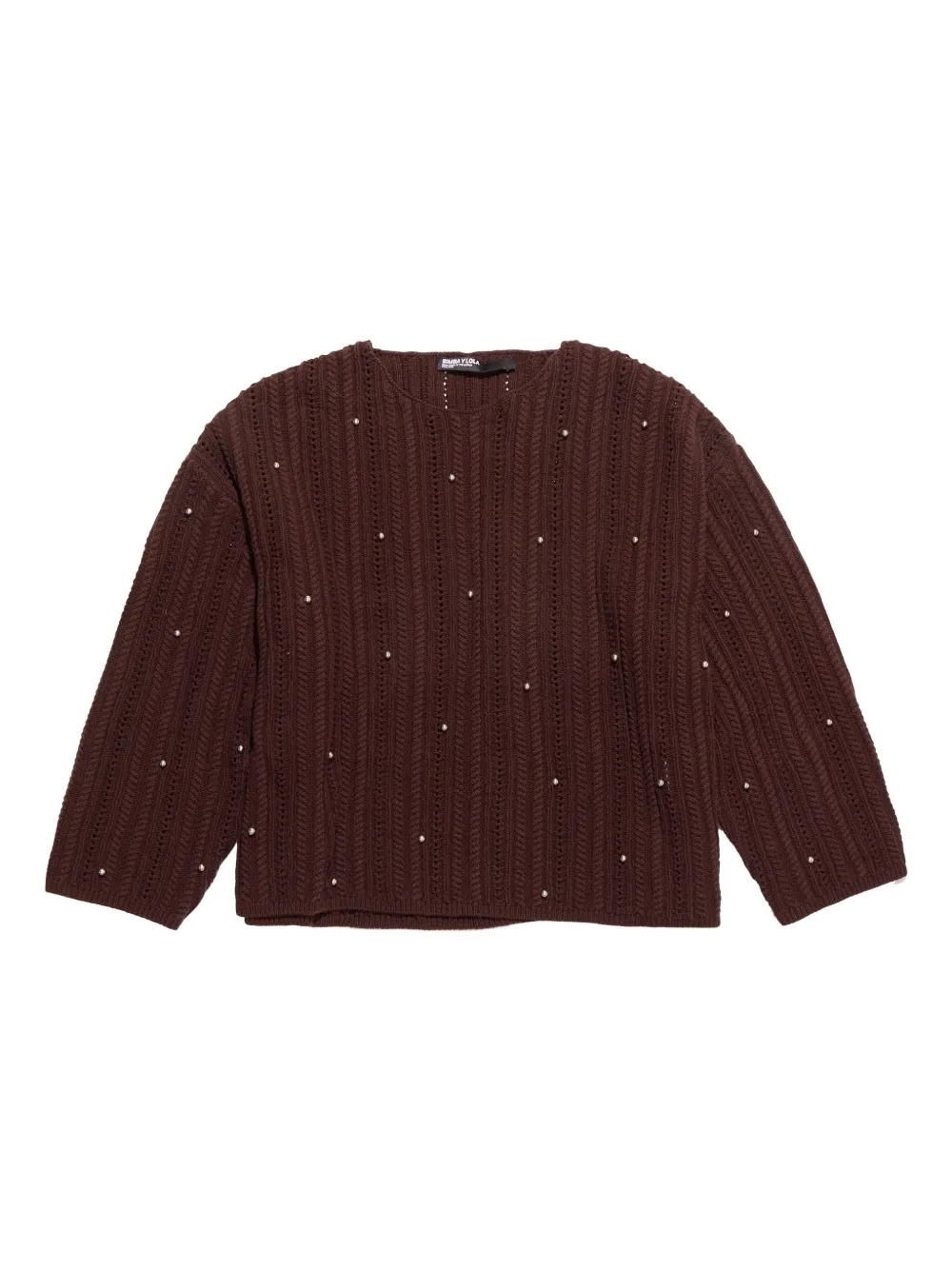Bimba y Lola Trui verfraaid met studs Bruin