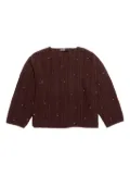 Bimba y Lola silver stud-embellished jumper - Brown