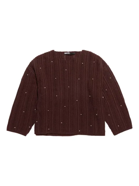 Bimba y Lola silver stud-embellished jumper