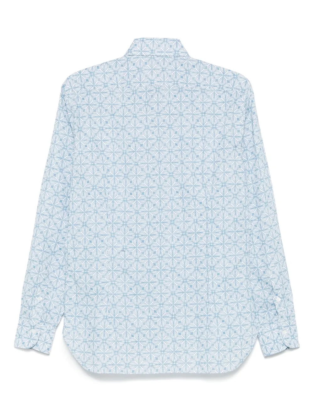 Barba Overhemd met print - Blauw