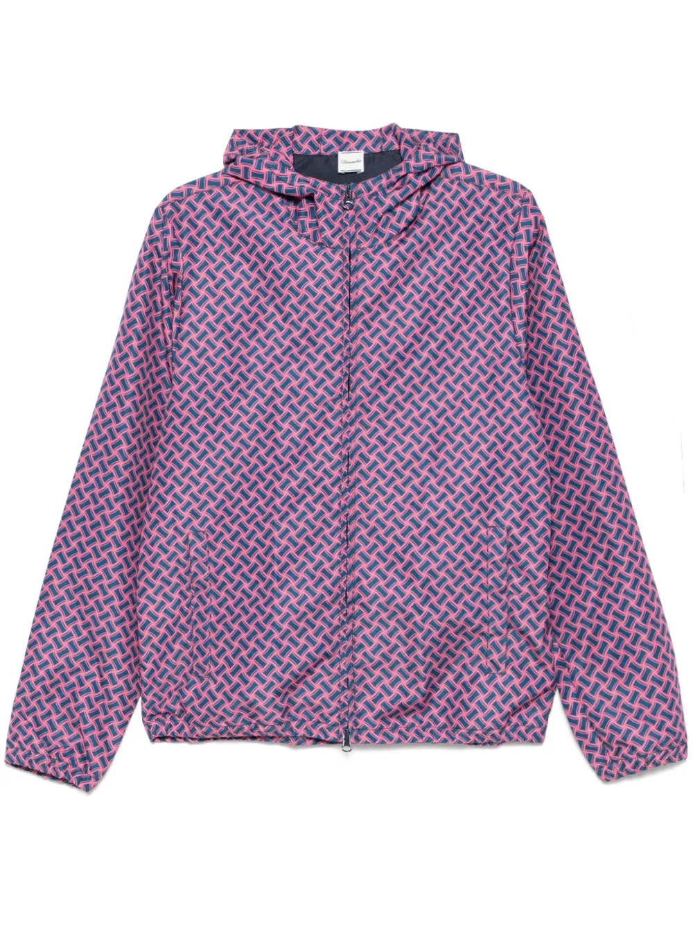 Drumohr geometric-pattern jacket | Pink | Image 1