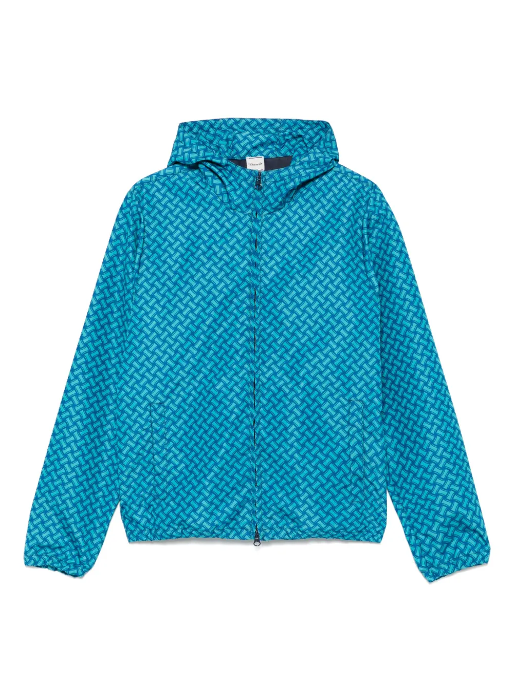 Drumohr x K-Way patterned jacket | Blue | Image 1
